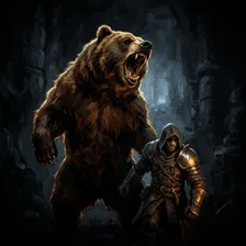 Dire Bear, a brute of Gildenmere in Vireldan Idle