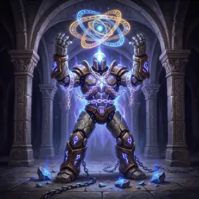 Vaultbound Construct, a husk of Vireldan