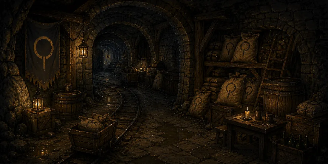 Drossfen Cargo Tunnels, a dungeon in Vireldan Idle