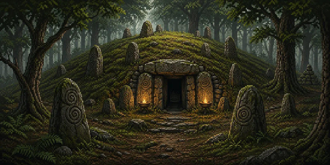 Gildenmere Barrow, a dungeon in Vireldan Idle