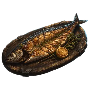 Masterwork Grilled River Mackerel, an item in Vireldan Idle