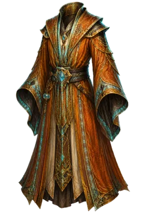 Masterwork Preserver’s Magister Robe, an item in Vireldan Idle