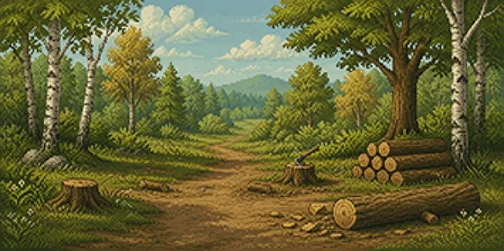 Lumbering in Vireldan Idle