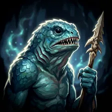 Sahuagin Raider, a beast of Western Coast in Vireldan Idle