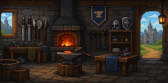Smithing in Vireldan Idle
