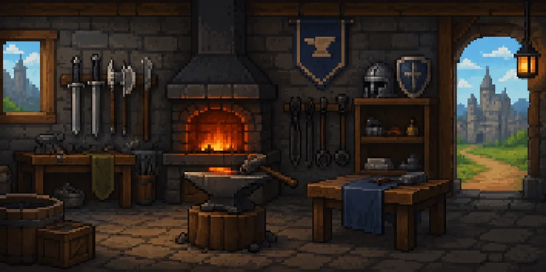 Smithing in Vireldan Idle
