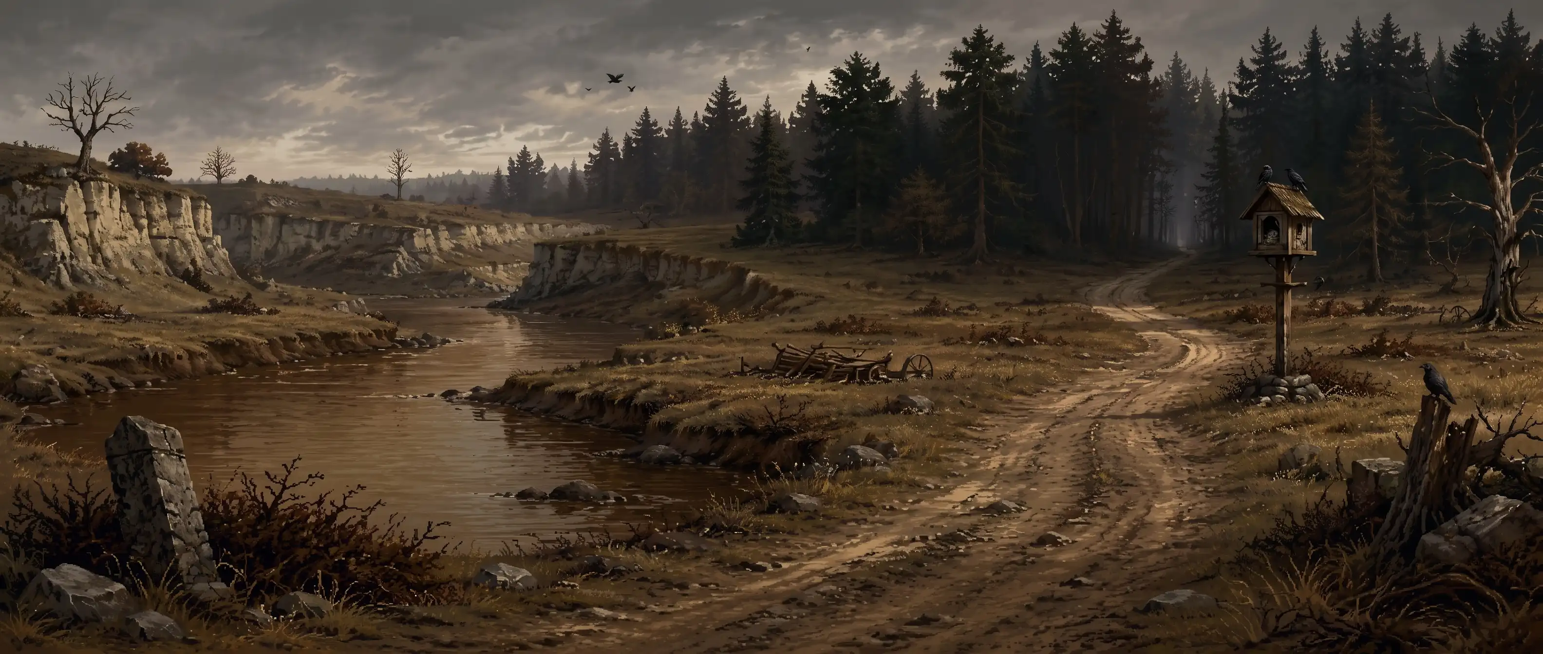 Southern Corridor: The road that narrows toward the Threshold. Dangerous and watched.